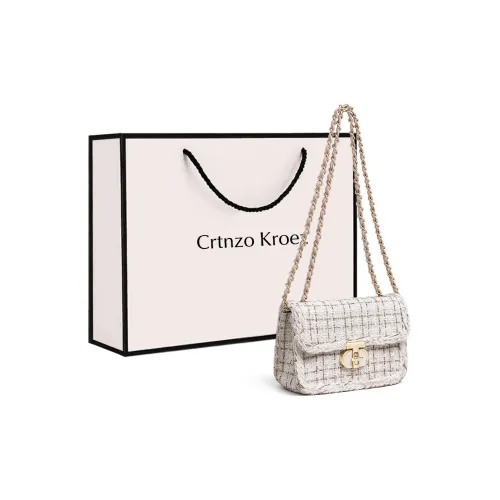 Crtnzo Kroez Сумка через плечо маленькая квадратная сумка стандартная женская цвет экрю