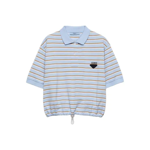 PRADA Небесно-голубой Женский Поло