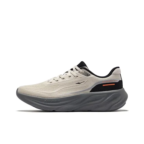 Erke Shock Absorbers Slip-Resistant Low Top Sprint Running Shoes Men's Пемзовый Серый Jet Черный