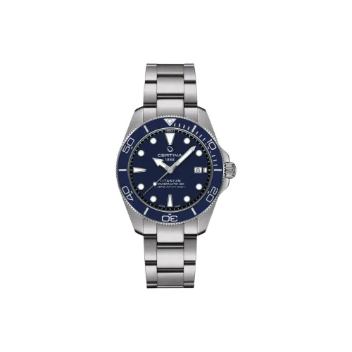 Certina Автоматический Механический Механизм Мужские Часы 40,5 мм Синий