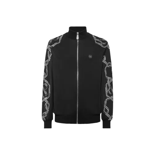 PHILIPP PLEIN Мужские черные куртки