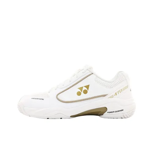 YONEX Амортизирующая стелька устойчивая к истиранию дышащая низкий топ обувь для бадминтона унисекс белый золото