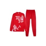 8728 Red (Средний воротник Комплекты одежды)