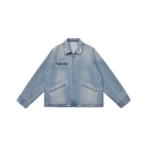 SINBOS Выстиранный деним синий Мужские джинсовые куртки