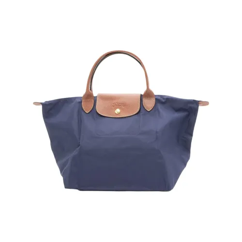 LONGCHAMP Le Pliage Нейлоновая сумка средний размер женский морской синий