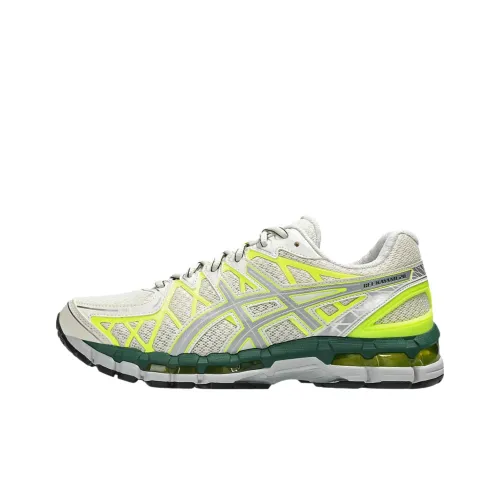 ASICS Gel Kayano20 Износостойкие Низкие Кроссовки для Бега Унисекс Бежевый Серебряный