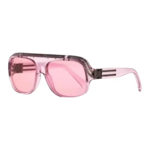 LOUIS VUITTON Нерегулярная форма Солнцезащитные очки Унисекс Розовый