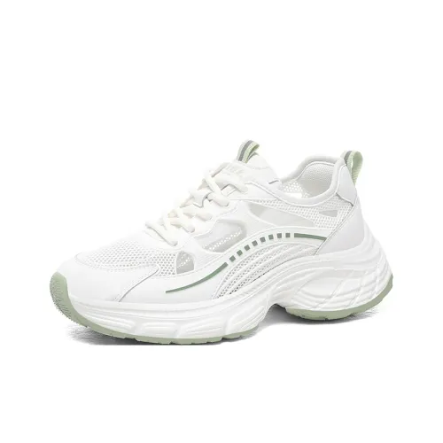 Golden Silk Rabbit Амортизация устойчивость к истиранию покрытие поддержка низкий топ кроссовки с толстой подошвой женские