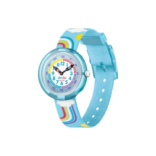 SWATCH Flik Flak Feifei Series Кварцевый механизм Женские часы Циферблат 31,85 мм Синий