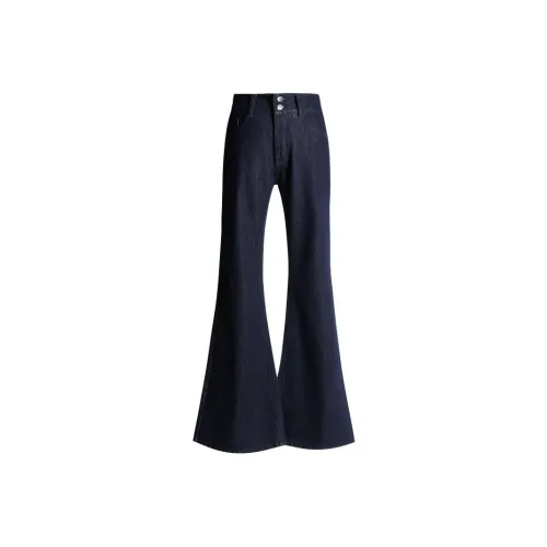 Shuhao Bai Темный Оригинальный джинсовый Обычный Женские Джинсы