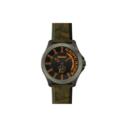 Timberland Наручные часы Кварцевый механизм Силиконовый ремешок 43,5 мм Черный циферблат Мужские часы