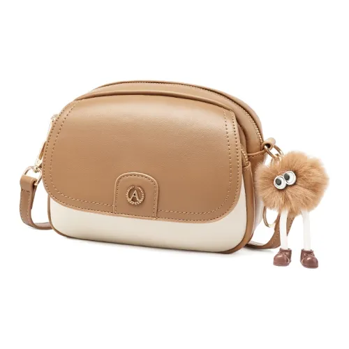 AOKANG Полиуретановая кожа Маленькая круглая сумка сумка через плечо маленькая женская