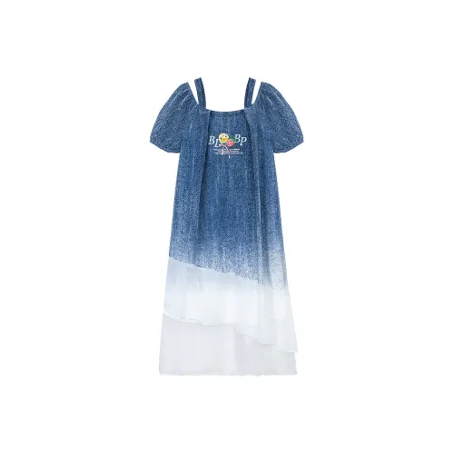 B.Duck Blue Женские Короткие Платья с Рукавами