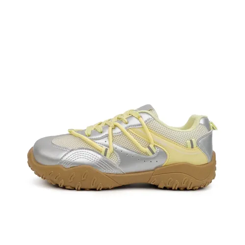 Warrior Повседневный Низкий Топ Желтый Rice с Серебряными Нитями Женские