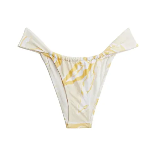 H&M Светло-желтый/Белый Женские Плавки