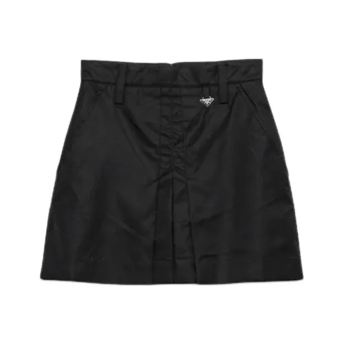 PRADA RE Нейлон FW25 Повседневные короткие юбки Женские