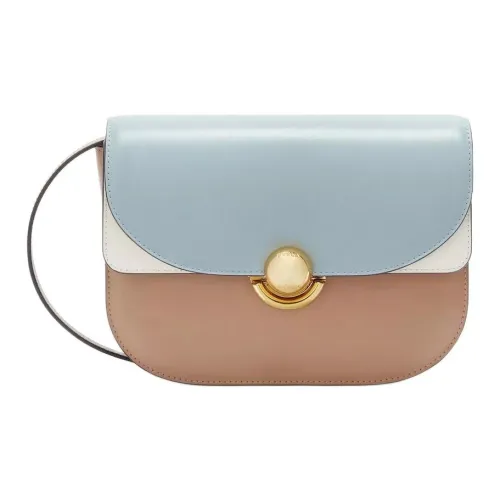 Furla Телячья кожа Сумка через плечо Сумка на плечо Маленькая Женская Синяя и Коричневая