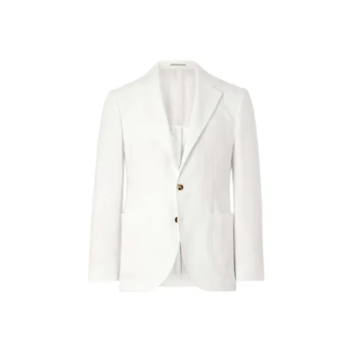 BRUNELLO CUCINELLI Бизнес-костюм мужской белый