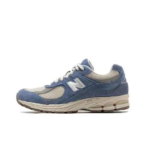 New Balance NB 2002R Устойчивые к истиранию низкие беговые кроссовки унисекс синие и серые