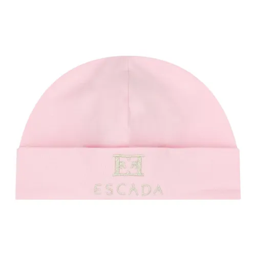 ESCADA Хлопок Трикотажная ткань Эластан Шапки-бини Детский Розовый