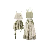 Длинная юбка, комплект из трех предметов