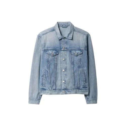 GAP Светлый Промытый Мужской Джинсовый Куртка