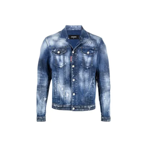 DSQUARED 2 Синий Мужской Джинсовые Куртки