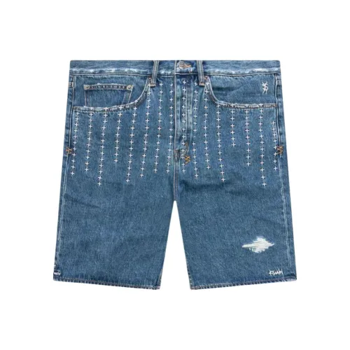 Ksubi Джинсовые шорты Мужские Средне-синие