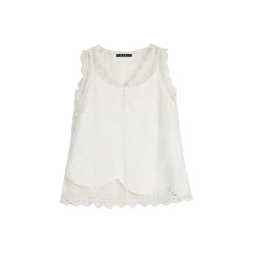 Elle Экрю Женские Майки