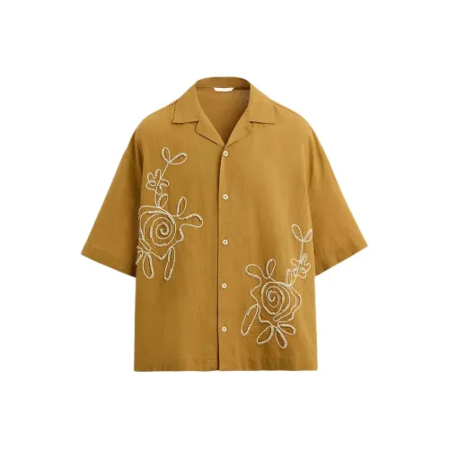 ZARA Горчичный Мужской Рубашки