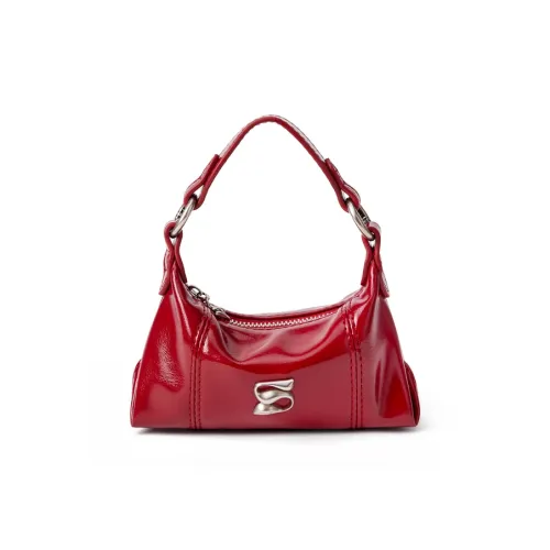 SMOSMOS ПУ (полиуретан) Одно плечо Сумка Мини Женская Аврора Красный Аврора Черный