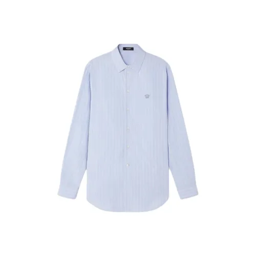 VERSACE Мужские Синие Рубашки