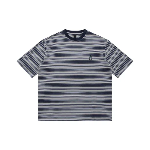 Dme Серый, Белый, And Синие полосы Унисекс T Рубашки