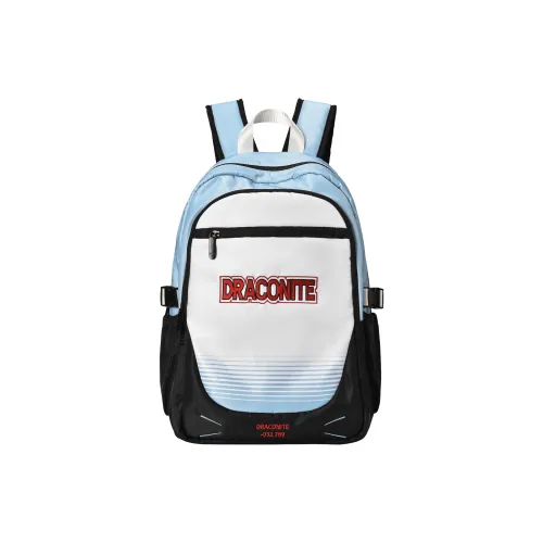 DRACONITE Полиэстер Студенческий Рюкзак Унисекс Церулеан Белый