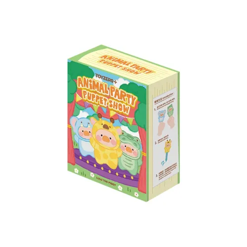 M G SHOP LULU Pig Animal Party Forest Theater Винил Face Палец Куклы Слепые коробки Single Blind Box