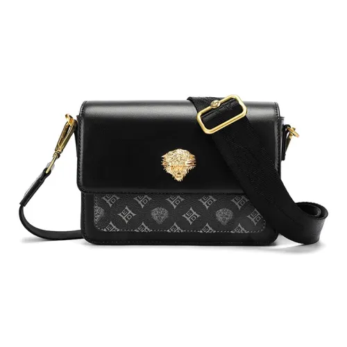 Ed Hardy Classic Series Сумка через плечо из коровьей кожи сумка на плечо обычная женская черная коричневая