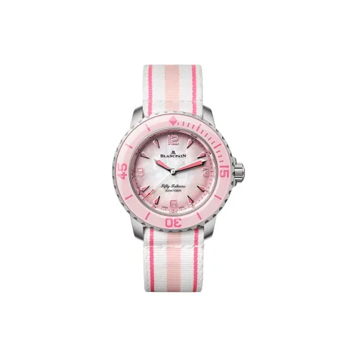 BLANCPAIN Автоматический Механический Movement Женские Часы FIFTY FATHOMS 38,2 мм Жемчужная раковина Цвет