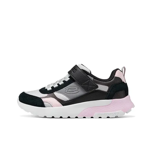 Skechers Kids Устойчивый к истиранию Низкий Топ КIDS Lifestyle Shoes Черный Белый Розовый Подростки