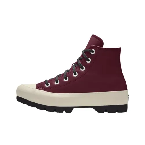 Converse Chuck Taylor All Star Износостойкие высокие кеды Женские Красный Бежевый Черный