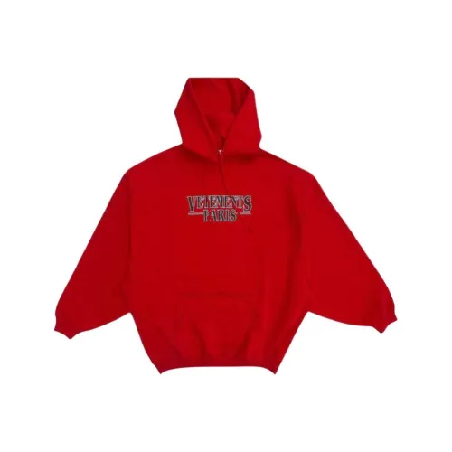 Vetements Red Men's Sweatshirts Vetements Красный Мужские Толстовки