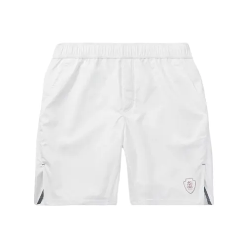 BRUNELLO CUCINELLI Белые Мужские Повседневные Шорты