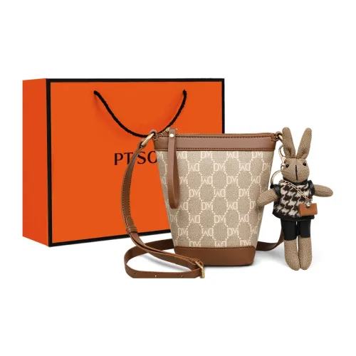 PT'SON Сумка через плечо из синтетической кожи, сумка на плечо, обычная, женская, абрикосовая