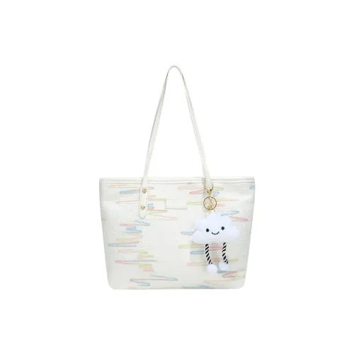 JANE KLAIN Ткань Синтетическая кожа Сумка Большая Женская Белая