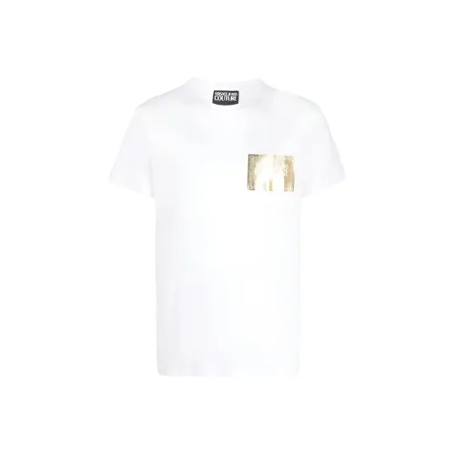 VERSACE JEANS COUTURE SS23 T-Shirt Мужской Розовый Белый