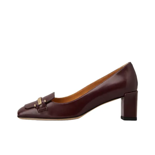 TOD'S Высокие каблуки, бордовый, женский