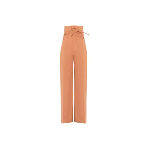 Jacquemus Апельсин Женские Повседневные Брюки