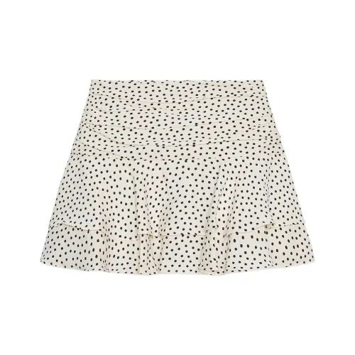 ZARA Телесный/Черный Женские Повседневные Короткие Юбки