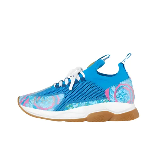 VERSACE Barocco VERSACE Крест Chainer Low Топ Повседневная обувь Мужская Синяя