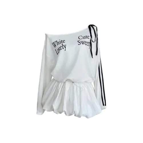 Giyu Длинный рукав Платье Женское