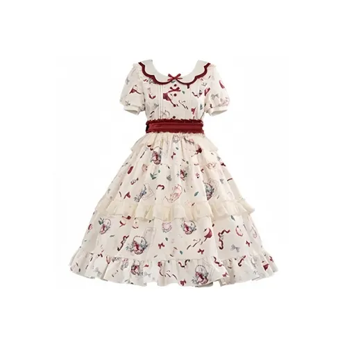 MISTVB Apple Red Женские Лолита Платья